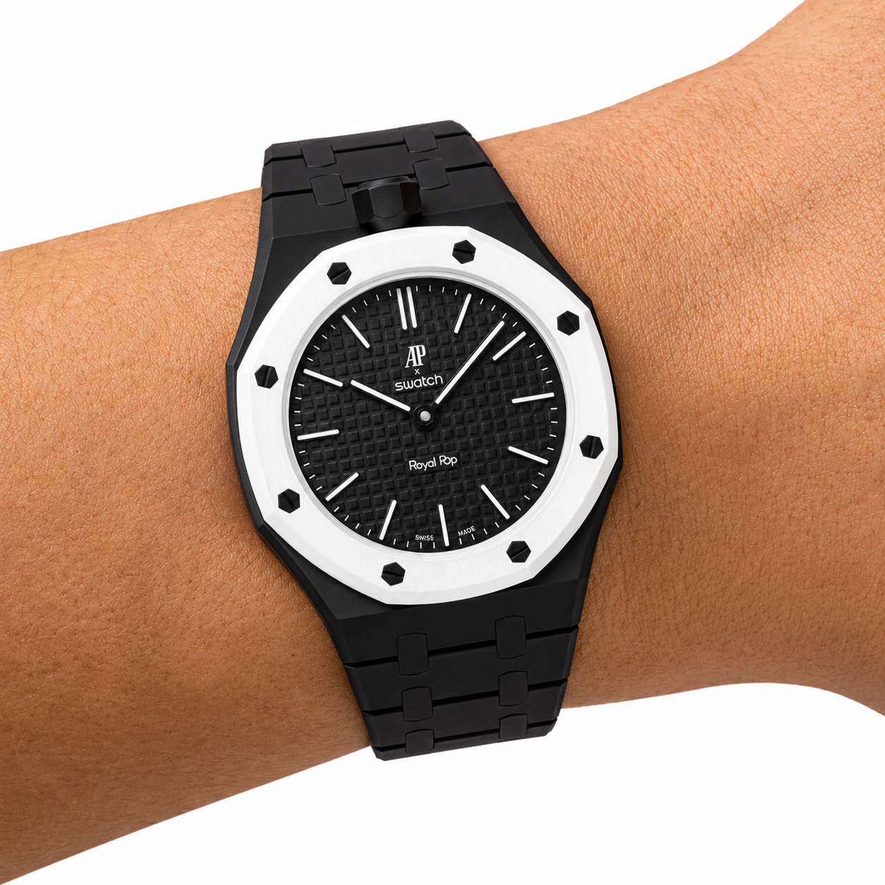 Black Ceramic Link Strap (Lepine) for Royal Pop | PopsStrap