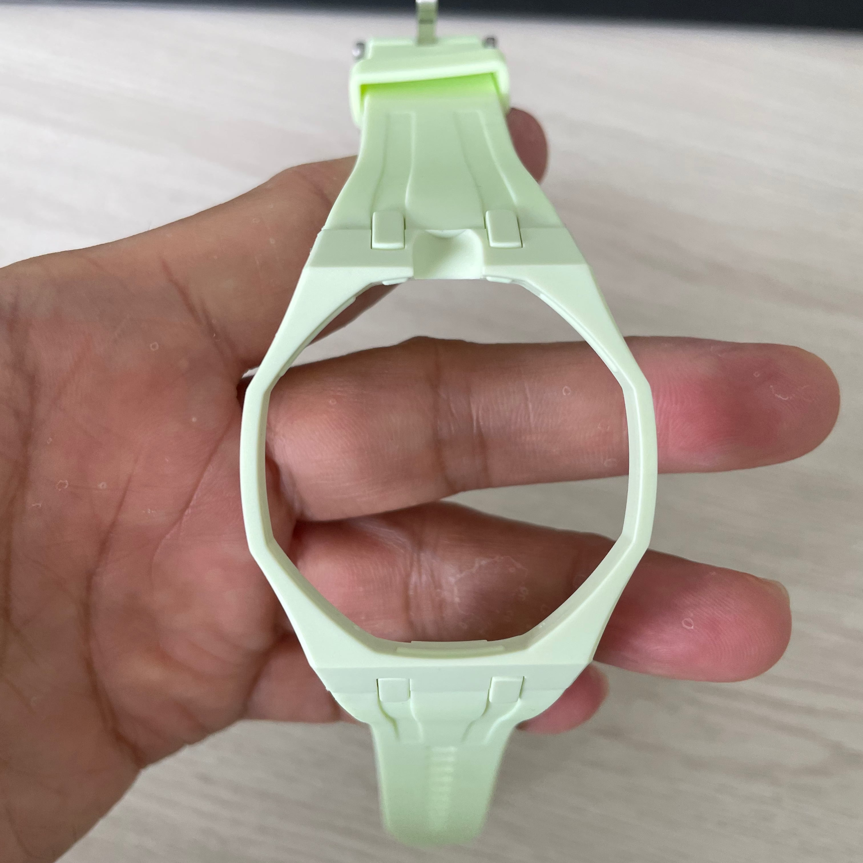 Lime Green — Rubber Strap — Lépine