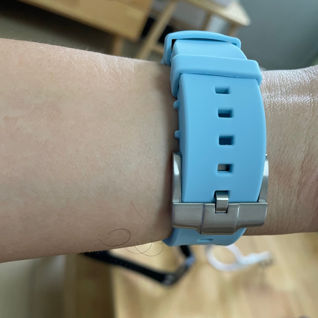 Light Blue — Rubber Strap — Savonnette