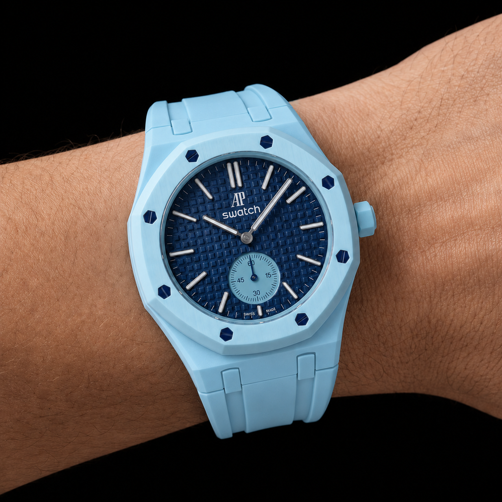 Light Blue — Rubber Strap — Savonnette