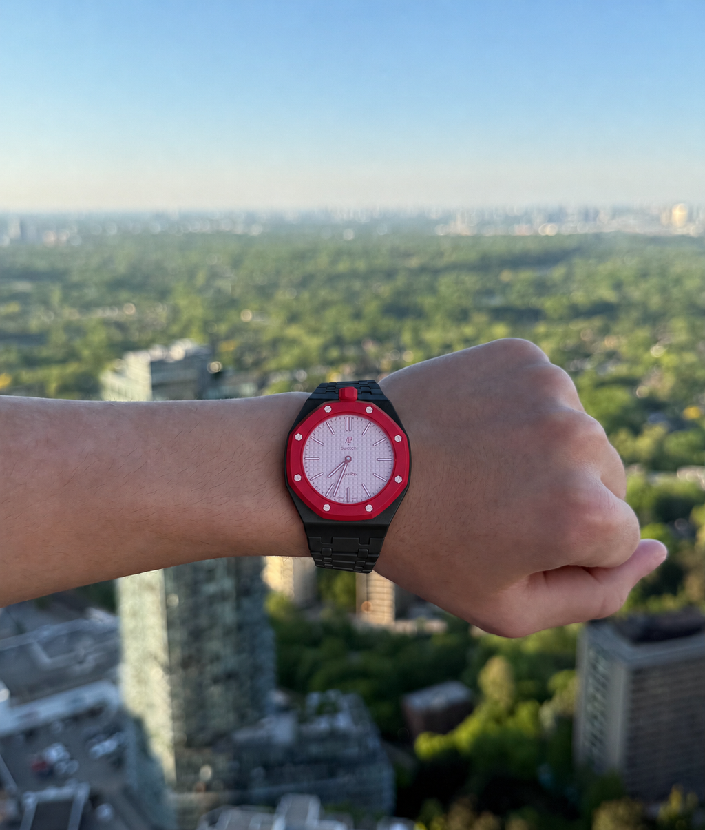 Midnight Black — Metal Strap — Lépine