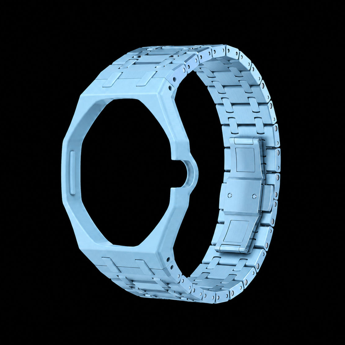 Light Blue — Metal Strap — Savonnette