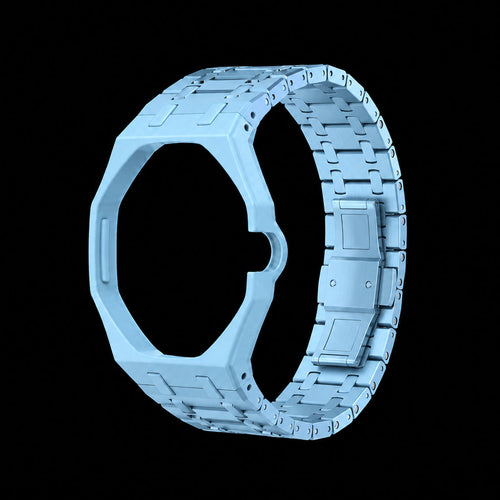 AP × Swatch Royal Pop Metal Strap — Light Blue (Savonnette)