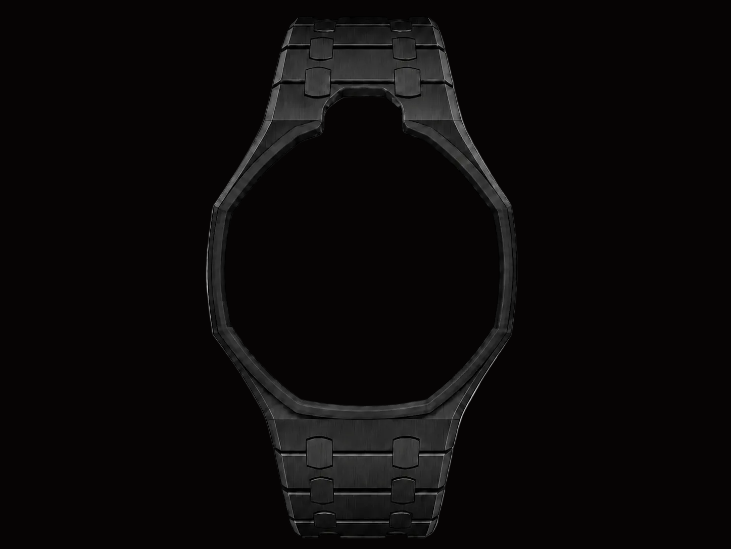 Midnight Black — Metal Strap — Lépine