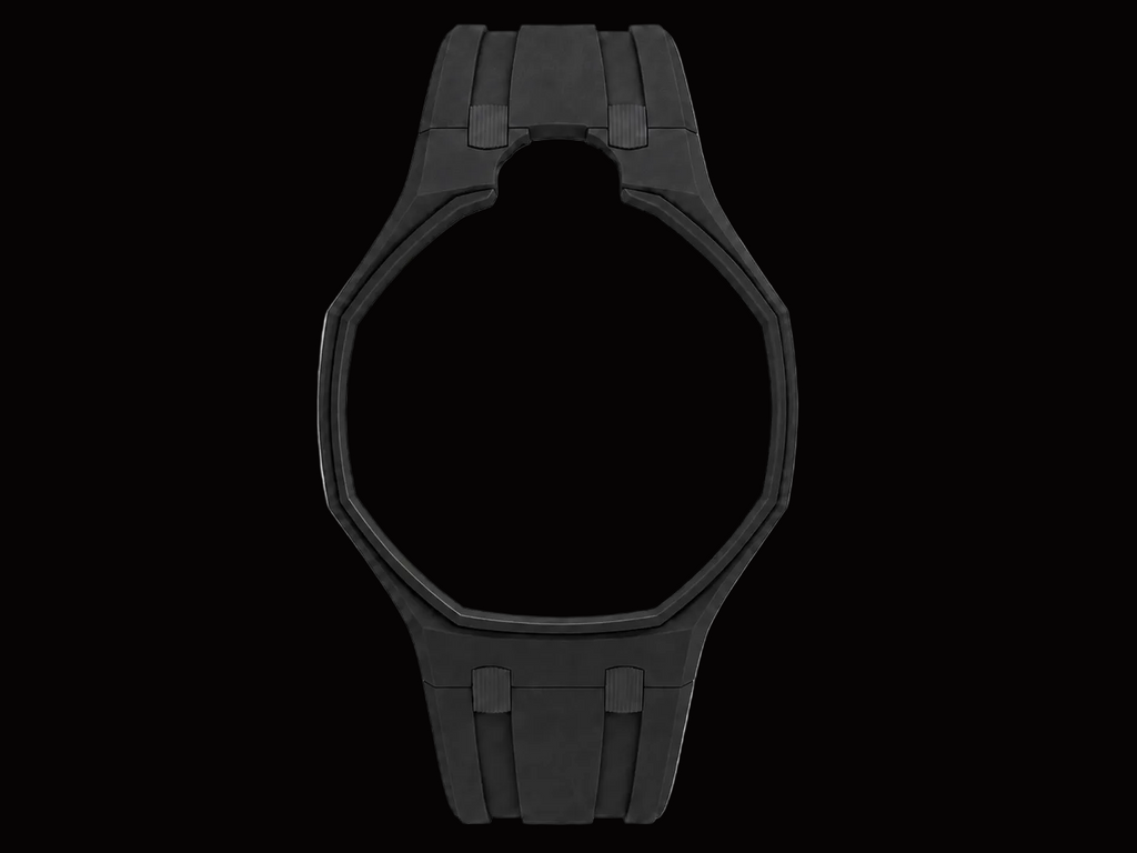 Black — Rubber Strap — Lépine