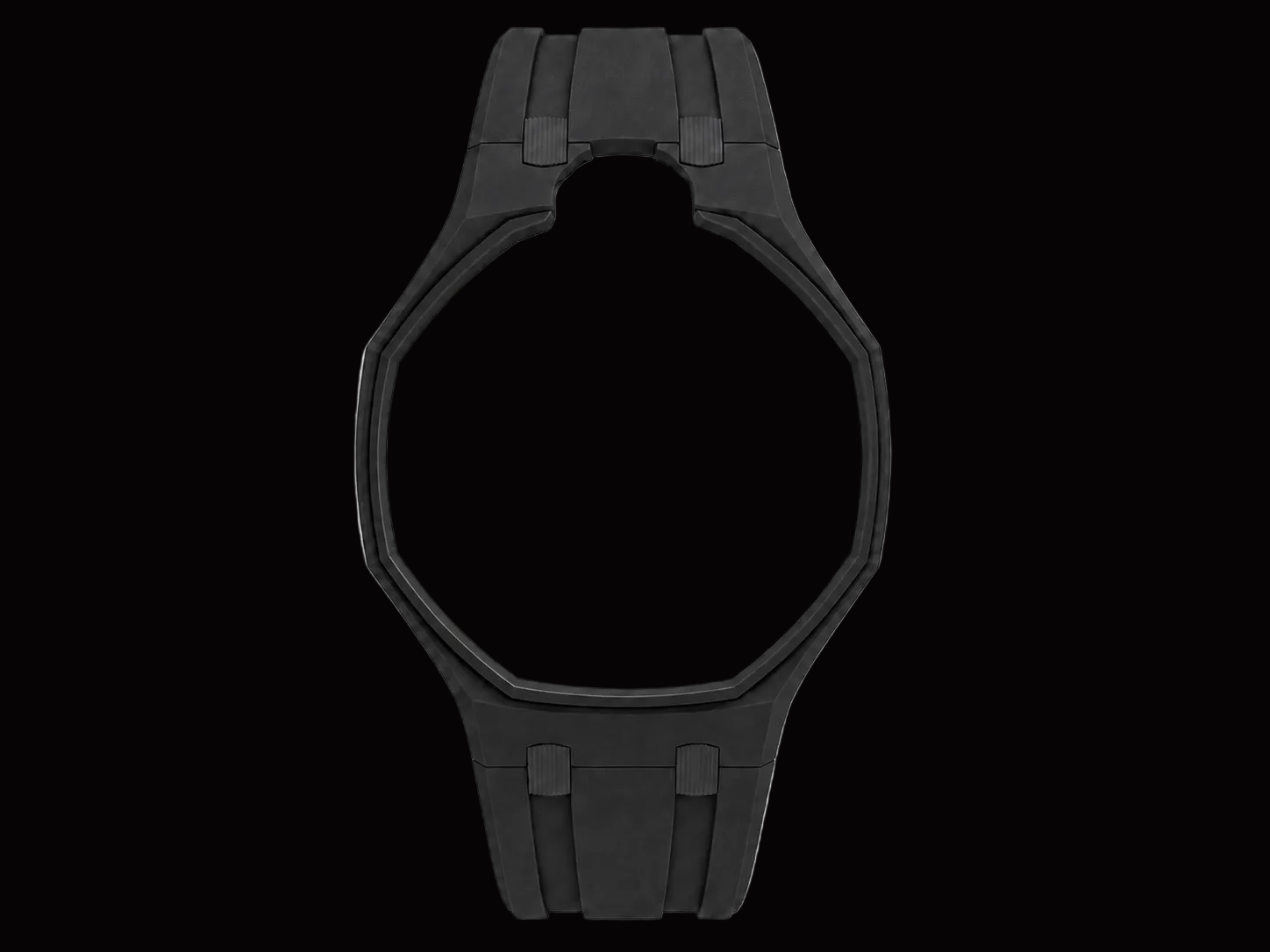 Black — Rubber Strap — Lépine