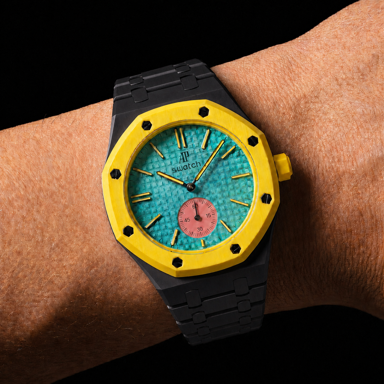 Midnight Black — Metal Strap — Savonnette