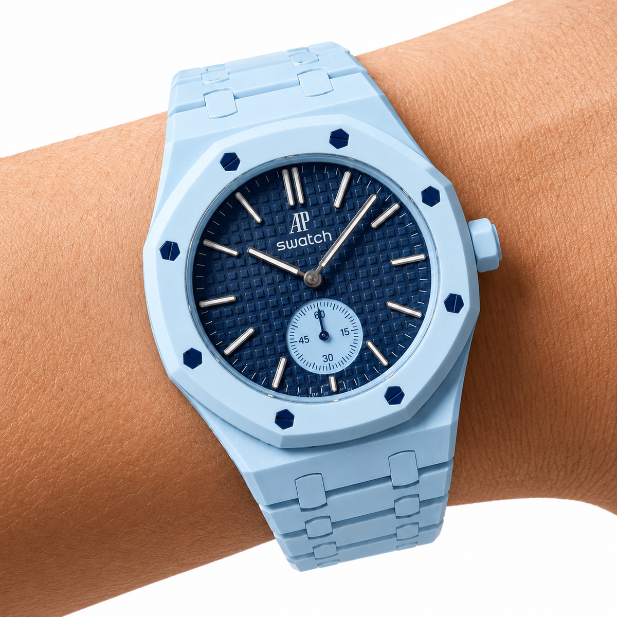 AP × Swatch Royal Pop Rubber Strap — Orange Lépine | PopsStrap