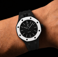Black — Rubber Strap — Lépine