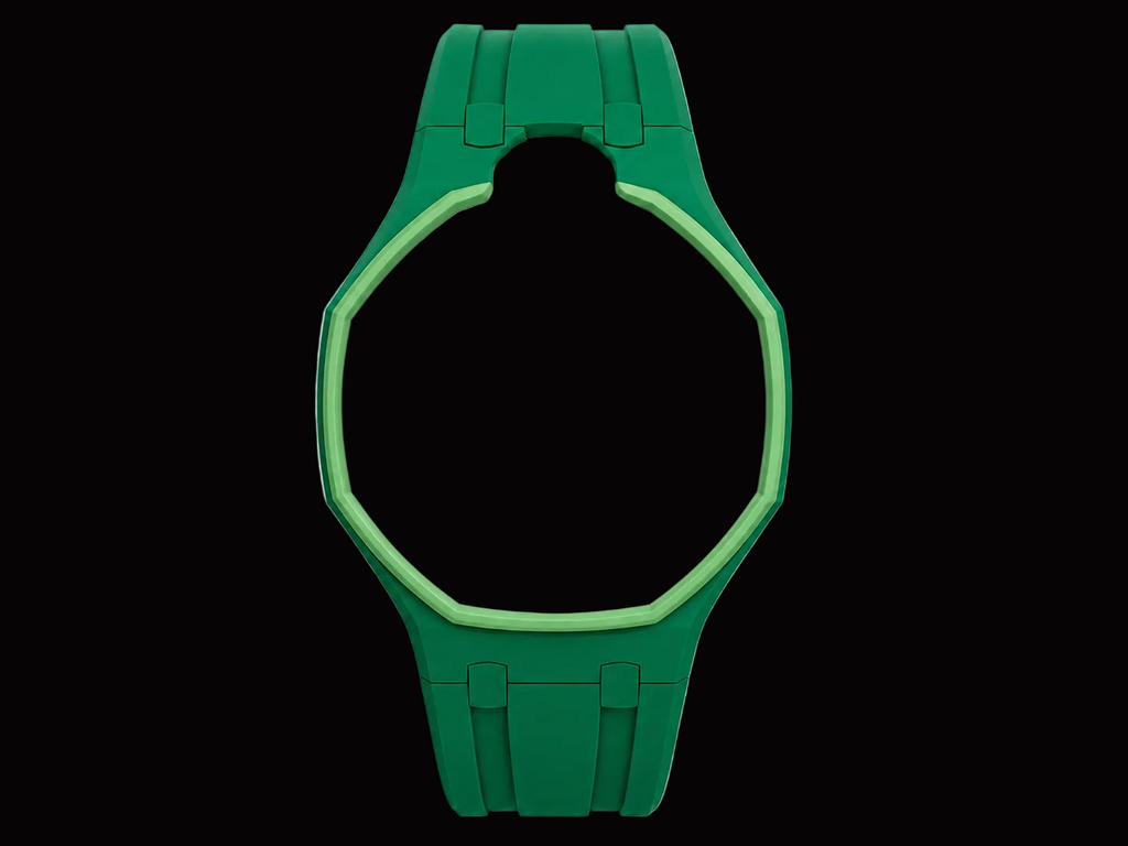 Green — Rubber Strap — Lépine