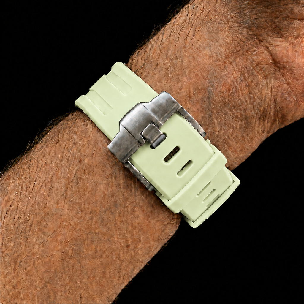 Lime Green — Rubber Strap — Lépine