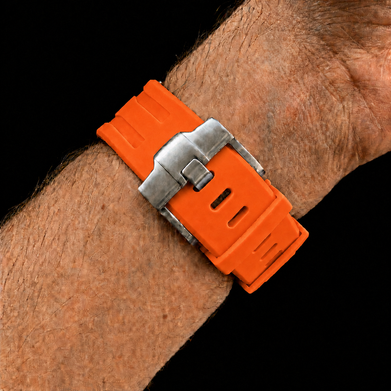 Orange — Rubber Strap — Lépine
