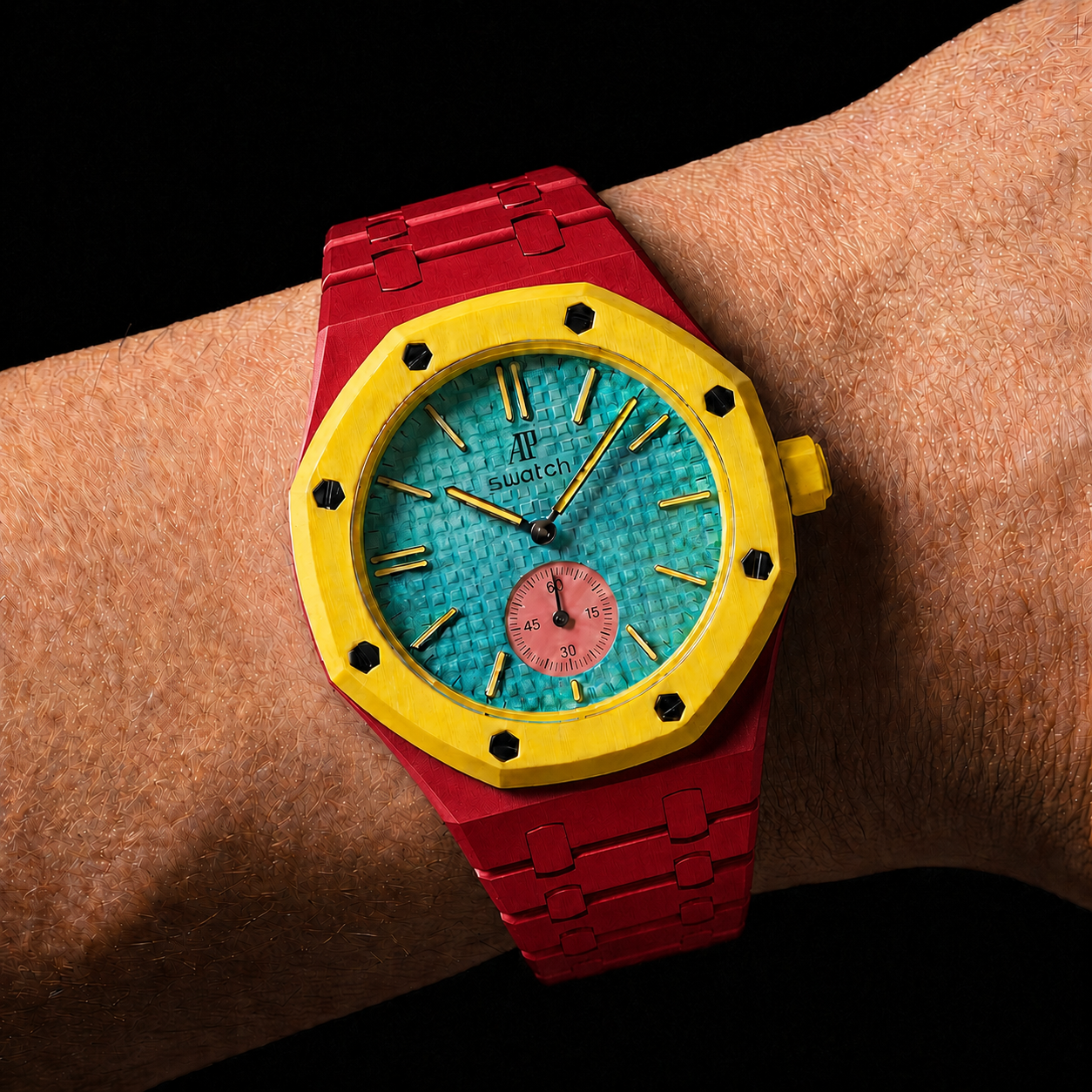 Racing Red — Metal Strap — Savonnette