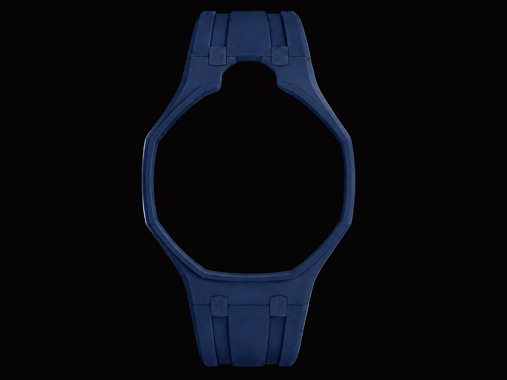 Navy — Rubber Strap — Lépine