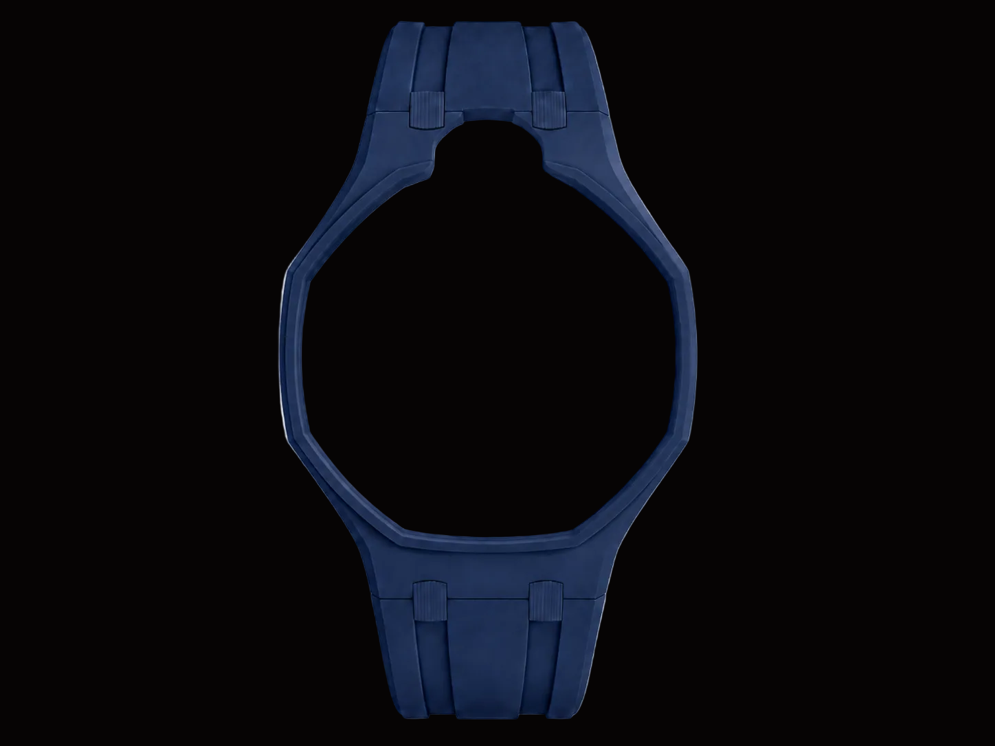 Navy — Rubber Strap — Lépine