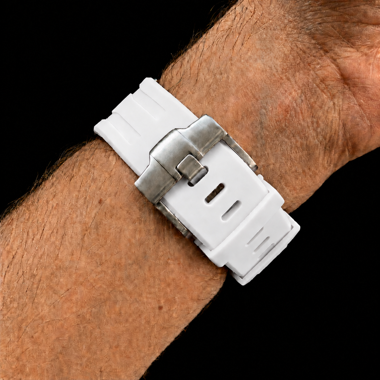 White — Rubber Strap — Lépine