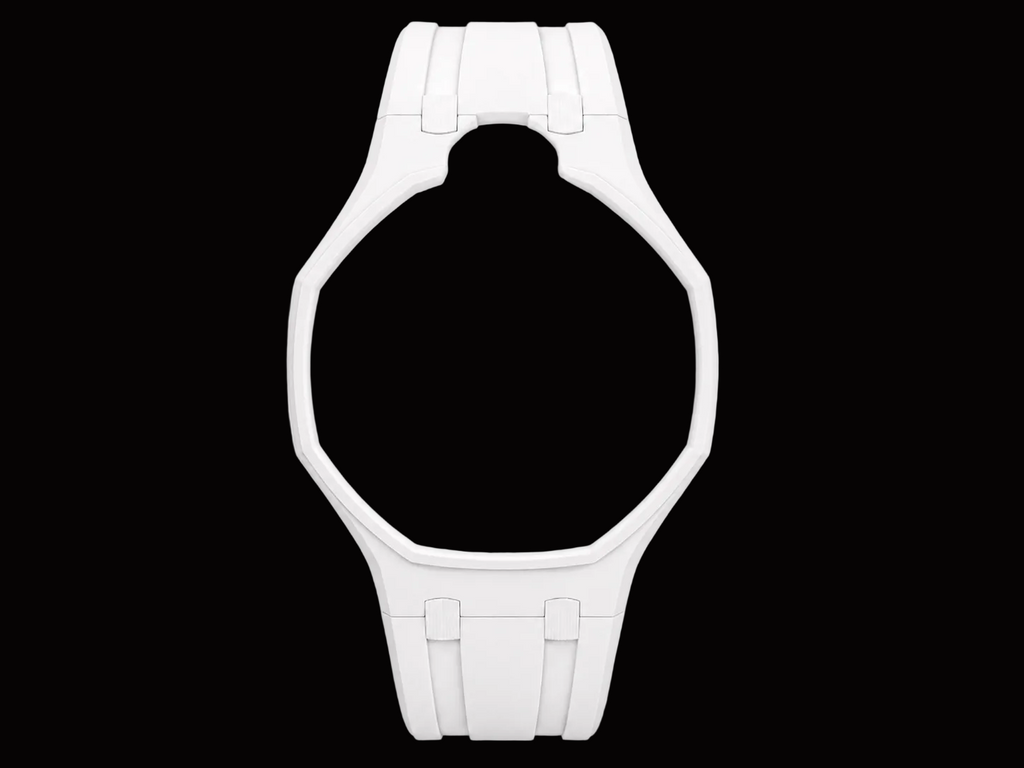 White — Rubber Strap — Lépine