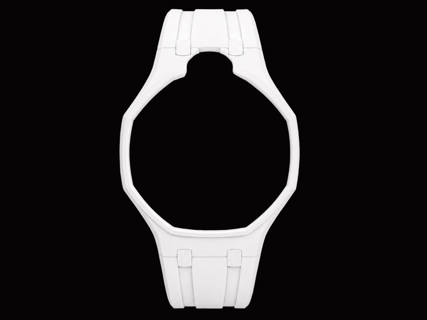 White — Rubber Strap — Lépine