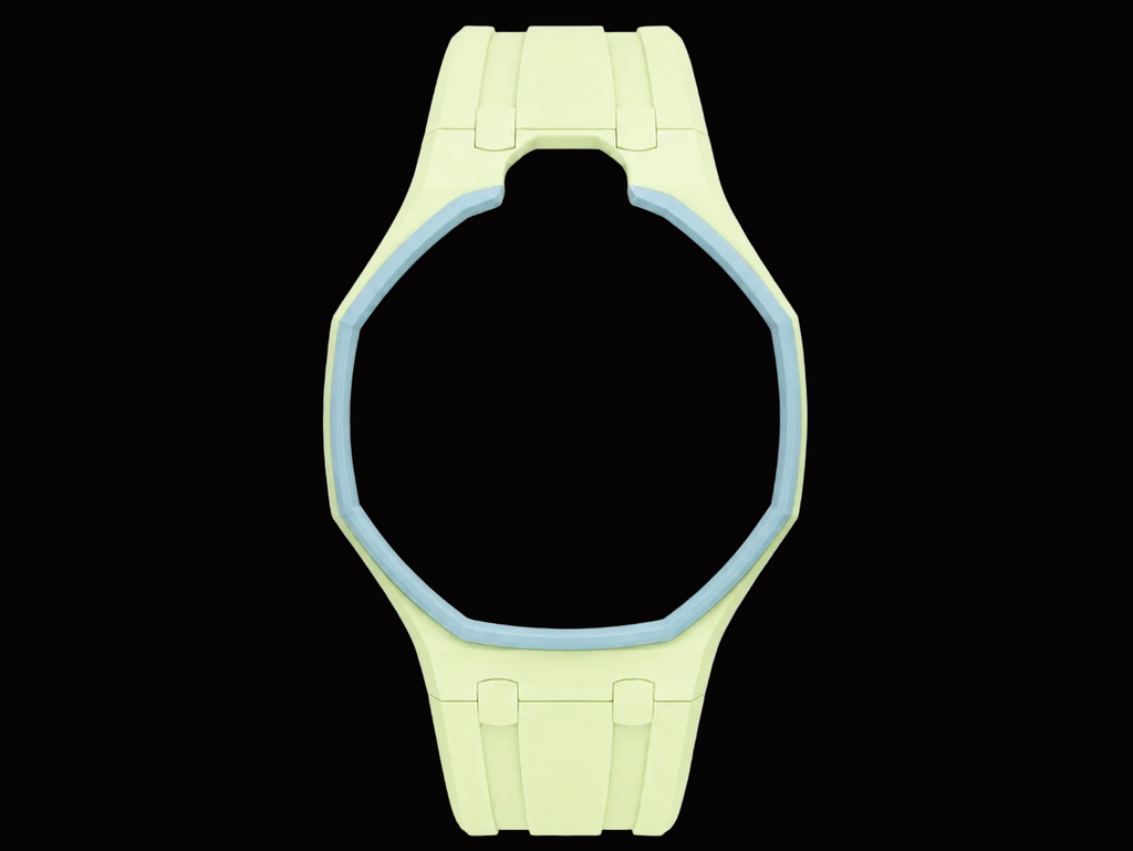 Lime Green — Rubber Strap — Lépine