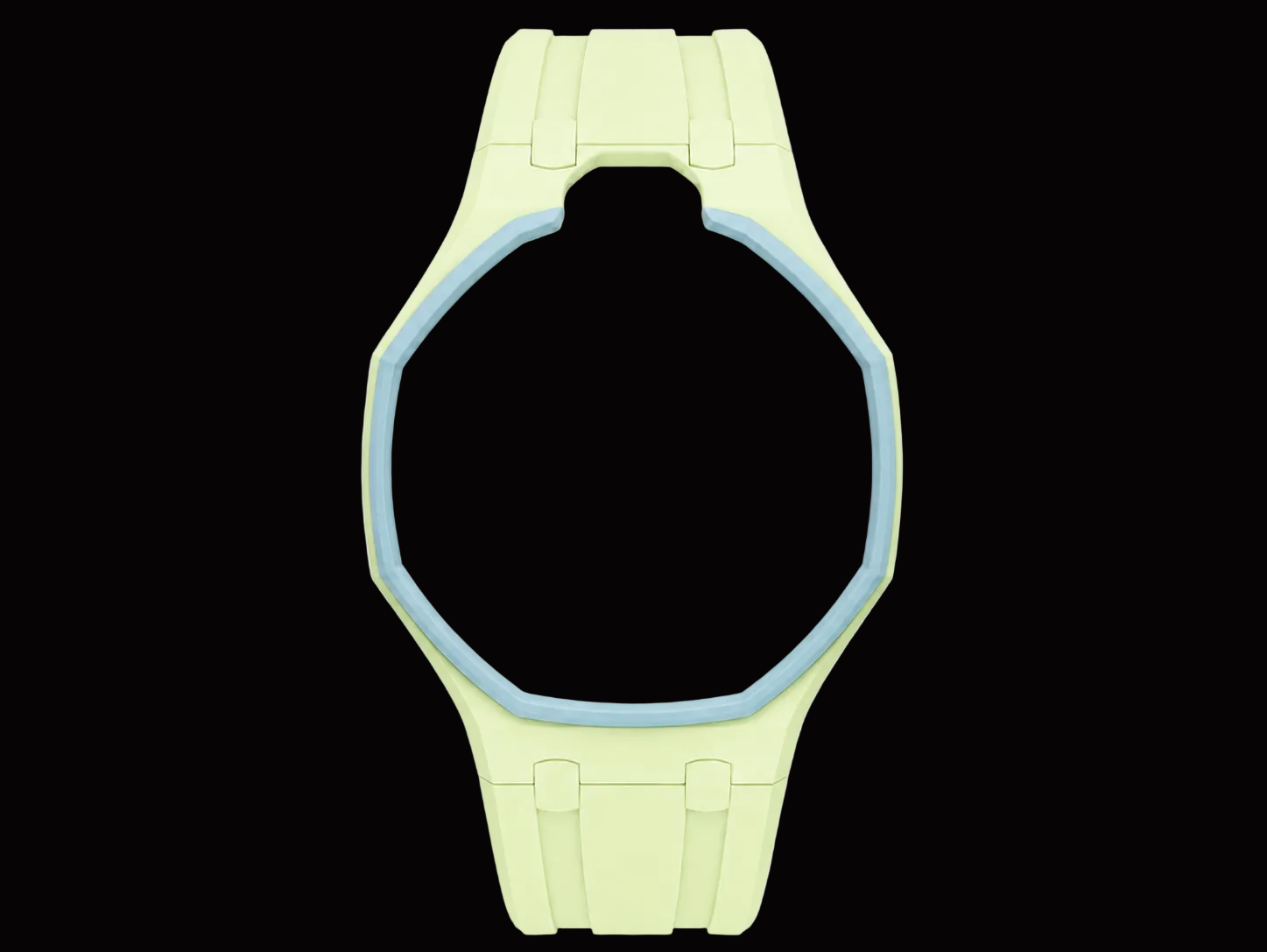 Lime Green — Rubber Strap — Lépine