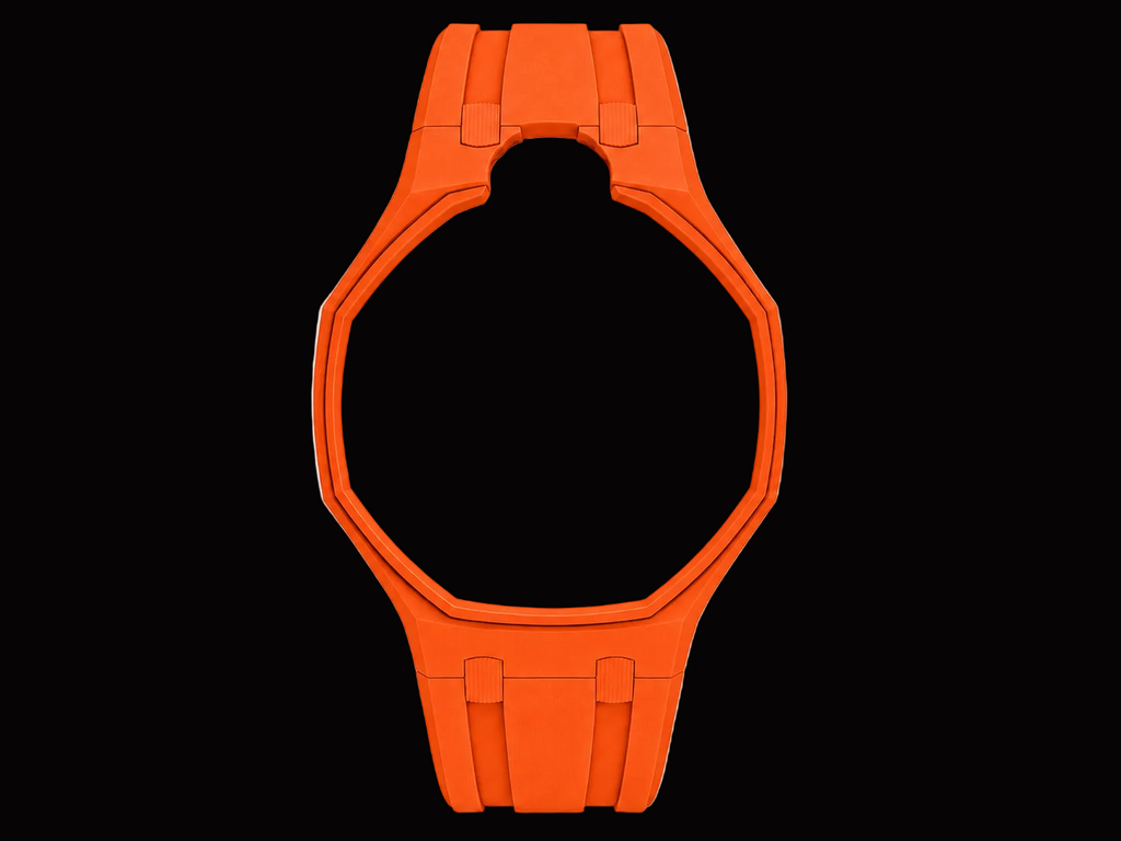 Orange — Rubber Strap — Lépine